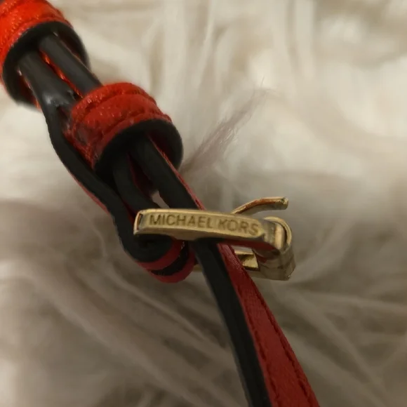 Authentic Michael Kors Studded Red Crossbody Bag - Picture 8 of 8